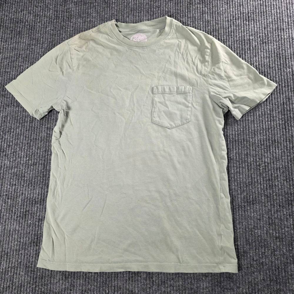 C&C California Organic Cotton Pocket Tee Sage Green Short Sleeve Small
